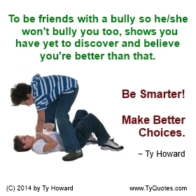 Ty Howard Anti Bullying Quote