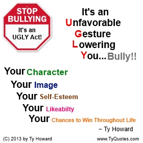 Ty Howard Anti Bullying Quote